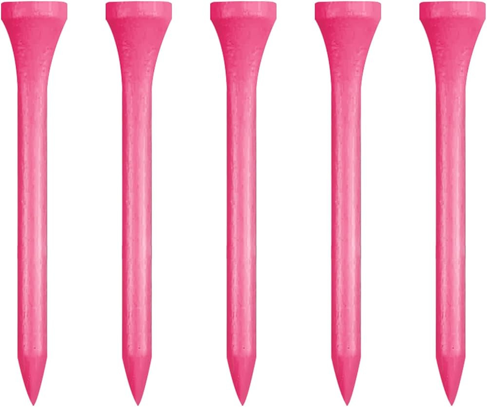 Wooden Golf Tees 3-1/4", 2-3/4", 1-1/2" Available,100 Count (Natural Color, White, Black, Blue, R... | Amazon (US)