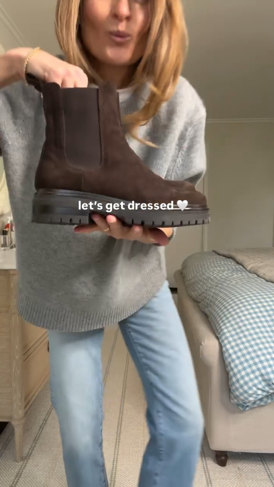 Last FRIDAY OOTD! Some of my very best selling sweaters, boots and jeans. This outfit has some of the best low cost denim and cashmere you can find! 

It’s already freezing ❄️🥶 so I had to throw on some cozy cashmere layers. Quince oversized cashmere is the best cashmere at this price on the market hands down! I own in 3 colors. • Madewell Longline Straight jeans are the back up to my AGOLDE 90’s at a great price. • COS t shirt is one of my all
Time favorites for layering • Margaux Chelsea boot is the best boot I’ve found for winter. Warm, stylish, classic, gorgeous! 

Sizing notes: Sweater: wearing a size small, t-shirt: wearing a size small. Jeans: wearing my true size but they run a touch small, so size up if you are between. Boots: run tts 

❤️ Follow if you’re looking for easy everyday outfit inspiration! 

#ootd #everydayoutfit #casaulstyle #falloutfitideas #everydaystyle

#LTKootd #LTKSeasonal #LTKmomlife