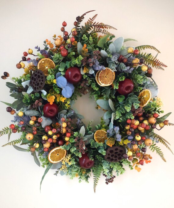 BEST SELLER Fall Williamsburg Style Wreath Thanksgiving - Etsy | Etsy (US)