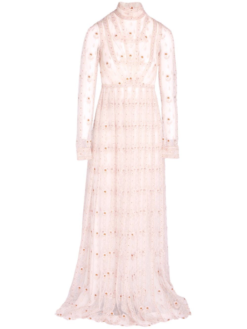 embroidered tulle dress | Farfetch Global