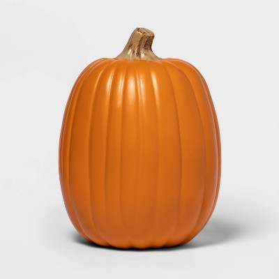 13" Carvable Faux Halloween Pumpkin Orange - Hyde and EEK! Boutique™ | Target