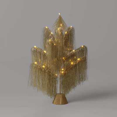 26" Pre-Lit Fringe Tinsel Artificial Christmas Tree - Threshold™ | Target