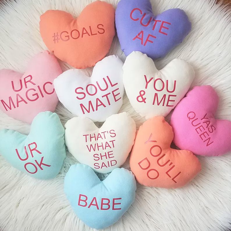 Custom Heart shaped pillow, heart plush, Funny valentine gift, custom gift for him, Valentine gif... | Etsy (US)
