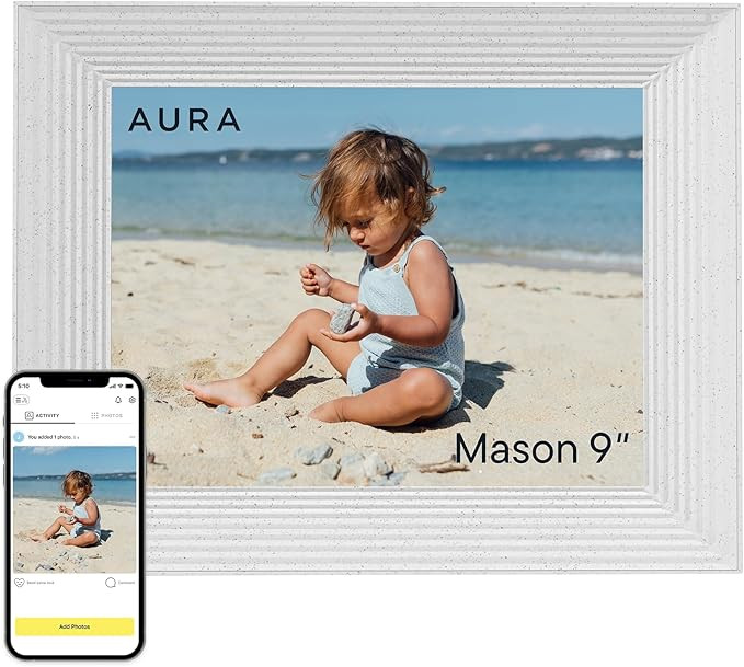 Aura Mason WiFi Digital Picture Frame | Wirecutter's Best Digital Frame for Gifting | Send Photos... | Amazon (US)