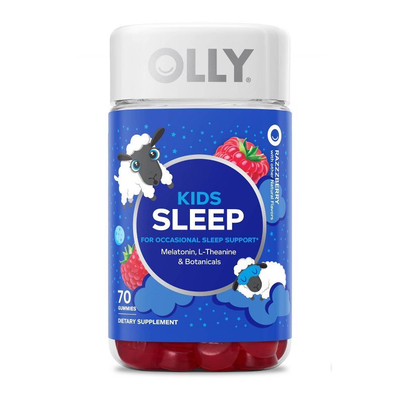 OLLY Kids 0.5 Melatonin Sleep Support Gummies - Raspberry - 70ct | Target