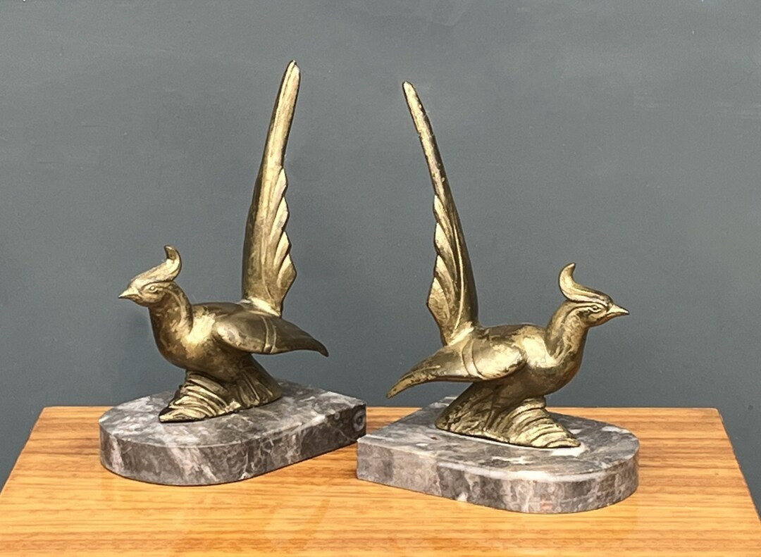 Pair of French Art Deco 1930 Bookends - Etsy | Etsy (US)