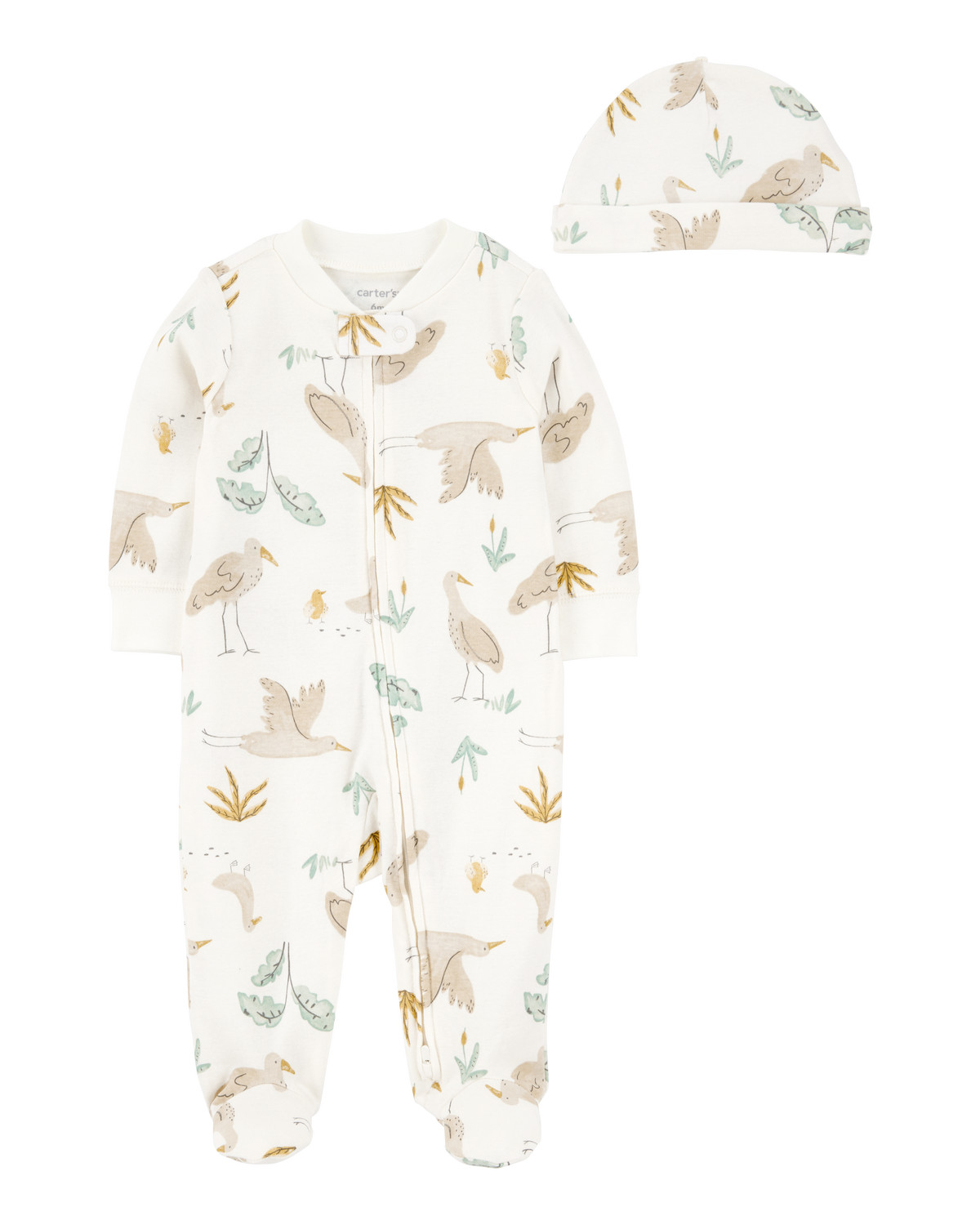 Baby 2-Piece 2-Way Zip Sleep & Play & Headwrap Set - Ivory(4.9)4.9 out of 5 Customer Rating | Carter's Inc