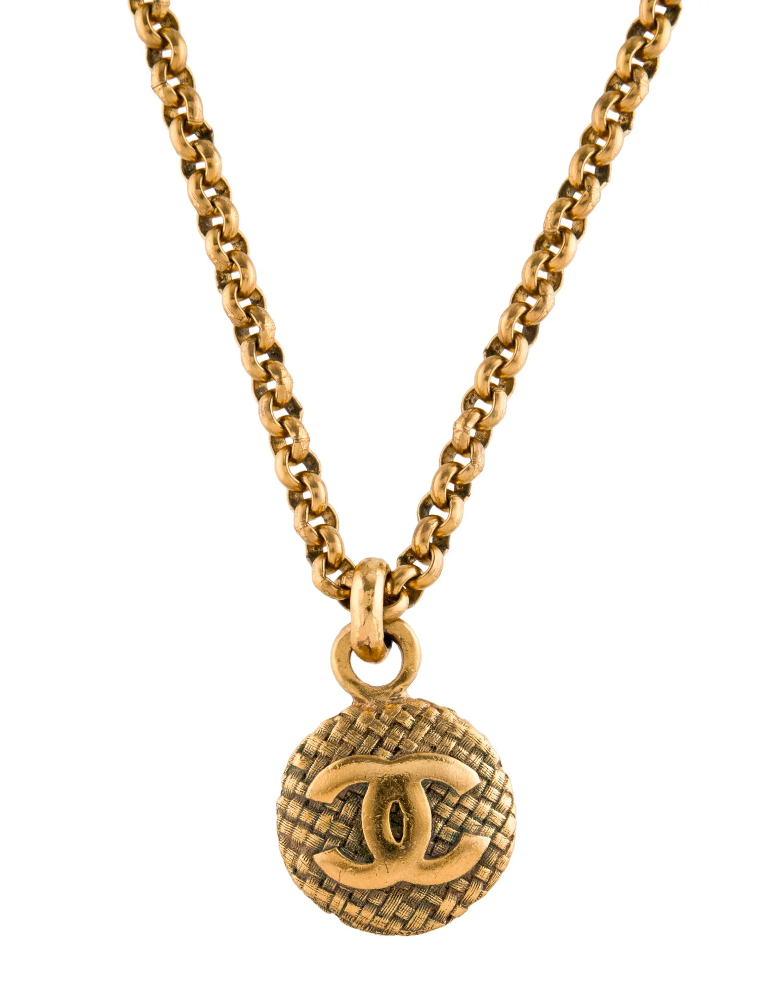 Chanel Vintage Woven CC Pendant Necklace - Pendant Necklace, Necklaces - CHA1363628 | The RealRea... | The RealReal