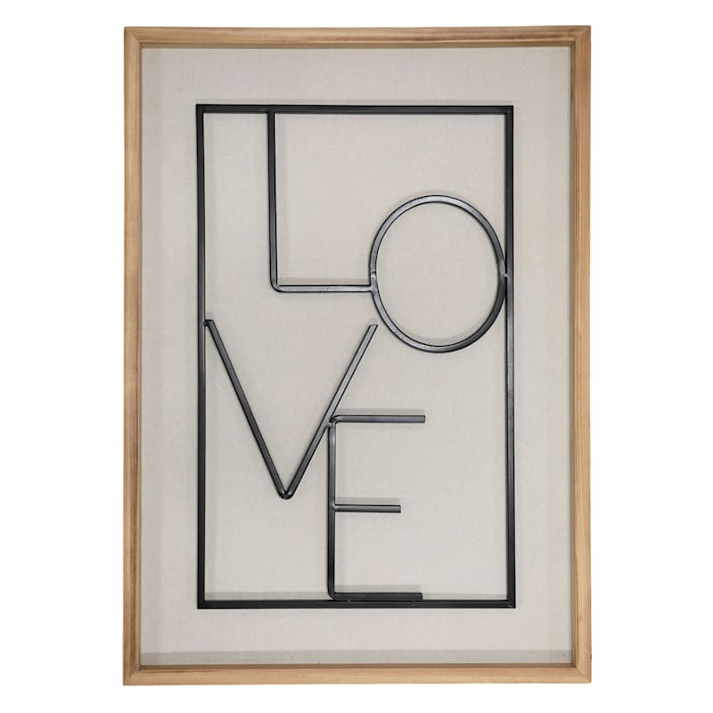 Love Wooden Wall Sign, 20x28 | At Home