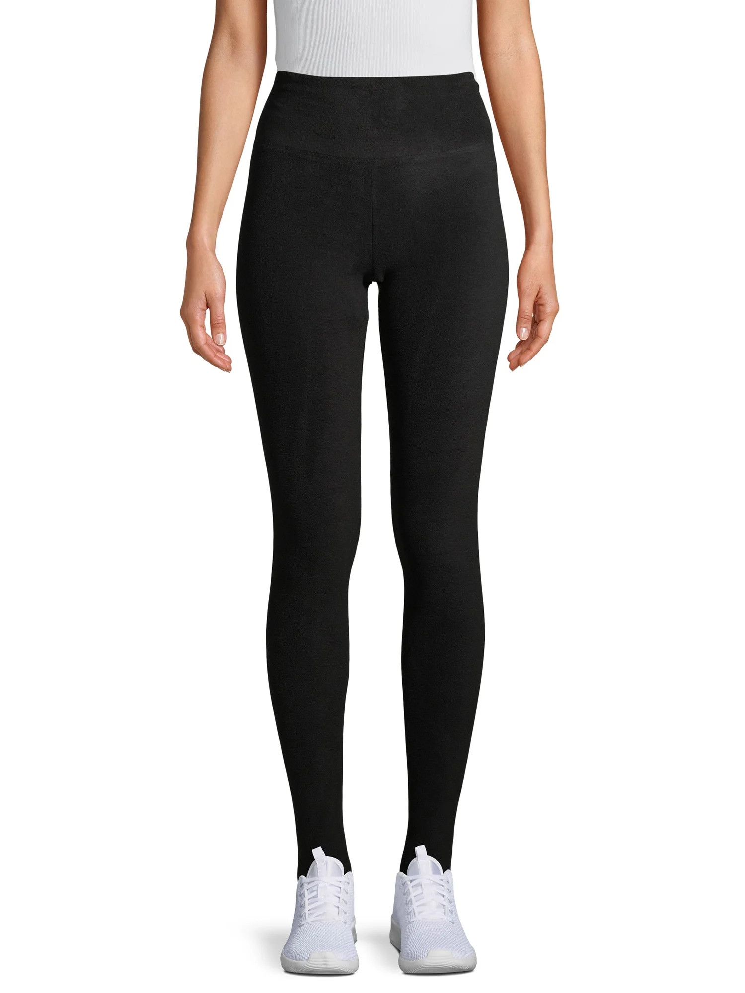 ClimateRight by Cuddl Duds Stretch Fleece Women's High Rise Base Layer Legging, Sizes XS to 4X | Walmart (US)
