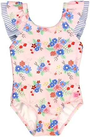 RuffleButts® Baby/Toddler Girls Ruffle Strap One Piece Swimsuit w/UPF 50+ Sun Protection | Amazon (US)