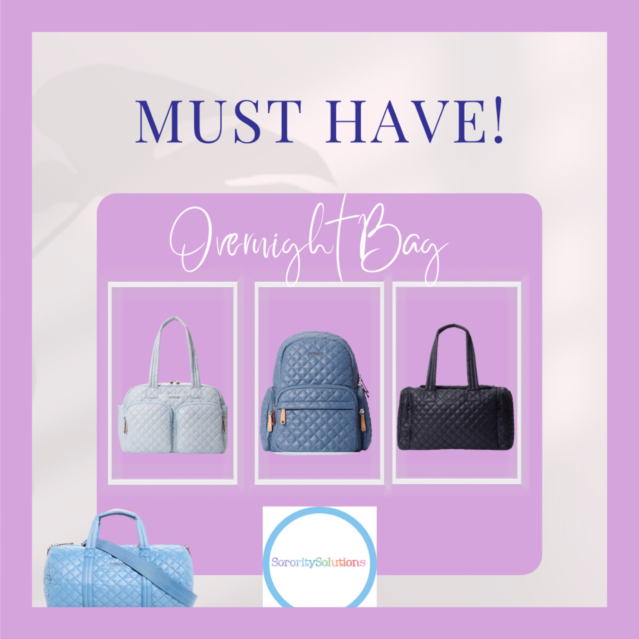 Sorority overnights call for a trending bag! We ADORE all things MZ Wallace… thank us later for these quilted go to bags!

#LTKItBag #LTKStyleTip #LTKTravel