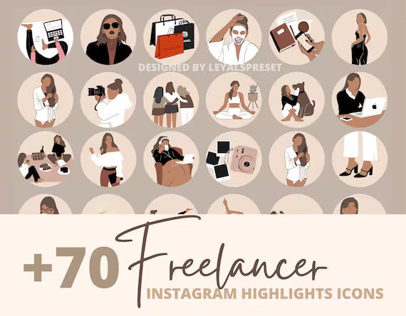 70 Freelancer Instagram Story Highlights Trendy Fashion - Etsy | Etsy (US)