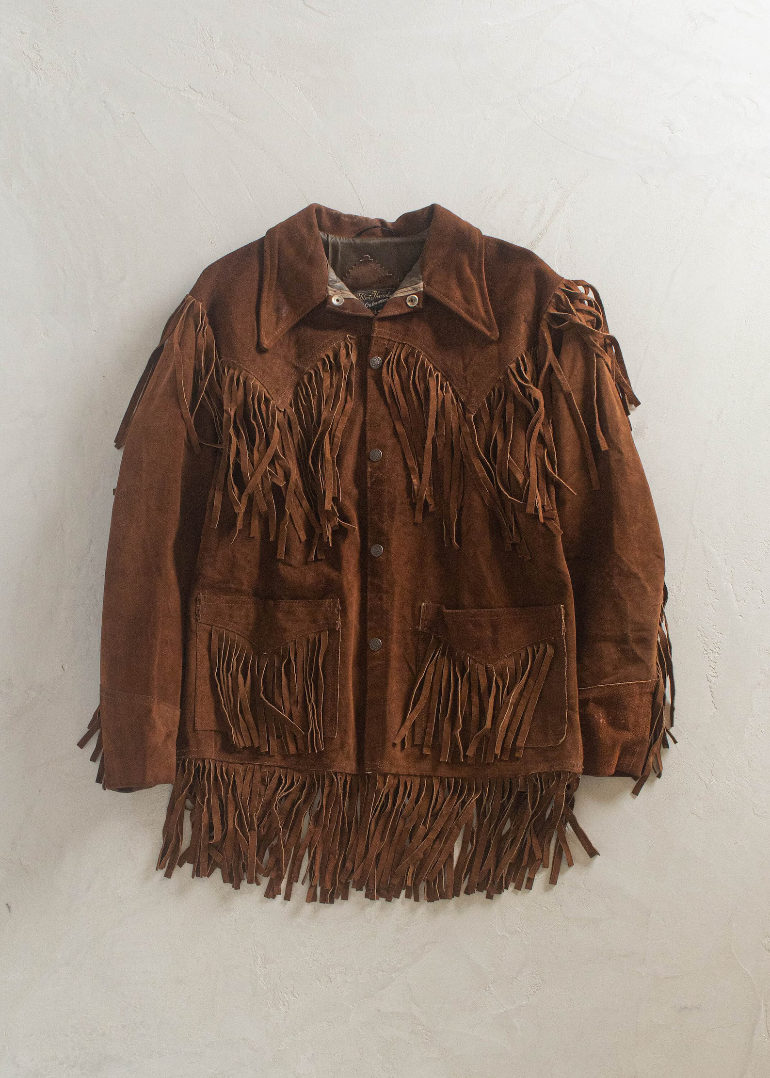 1970s Golden Thread Outerwear Fringe Suede Jacket Size S/M - Etsy Canada | Etsy (CAD)