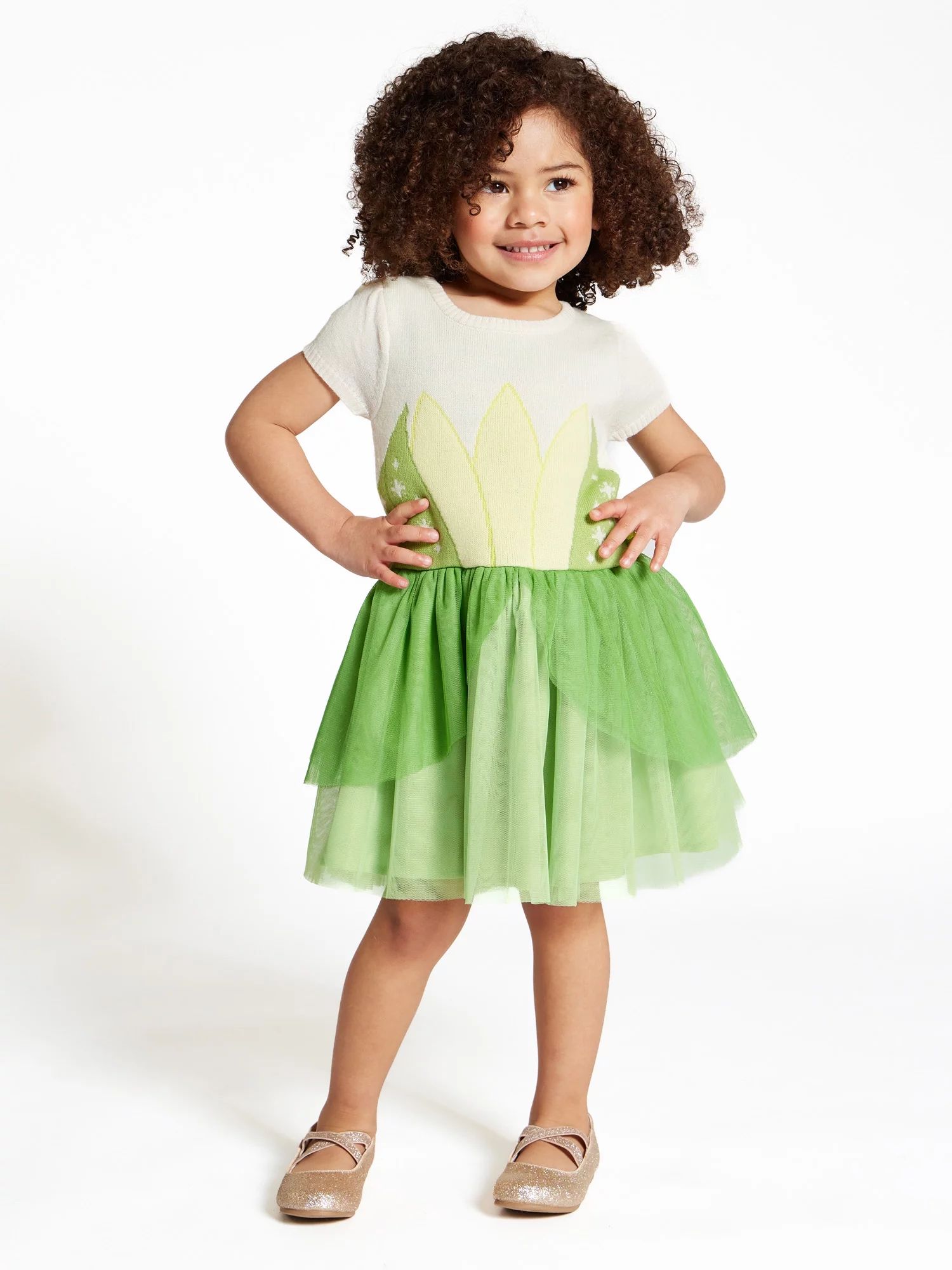 Disney Toddler Girls Princess Tiana Cosplay Dress, Sizes 12M-5T - Walmart.com | Walmart (US)