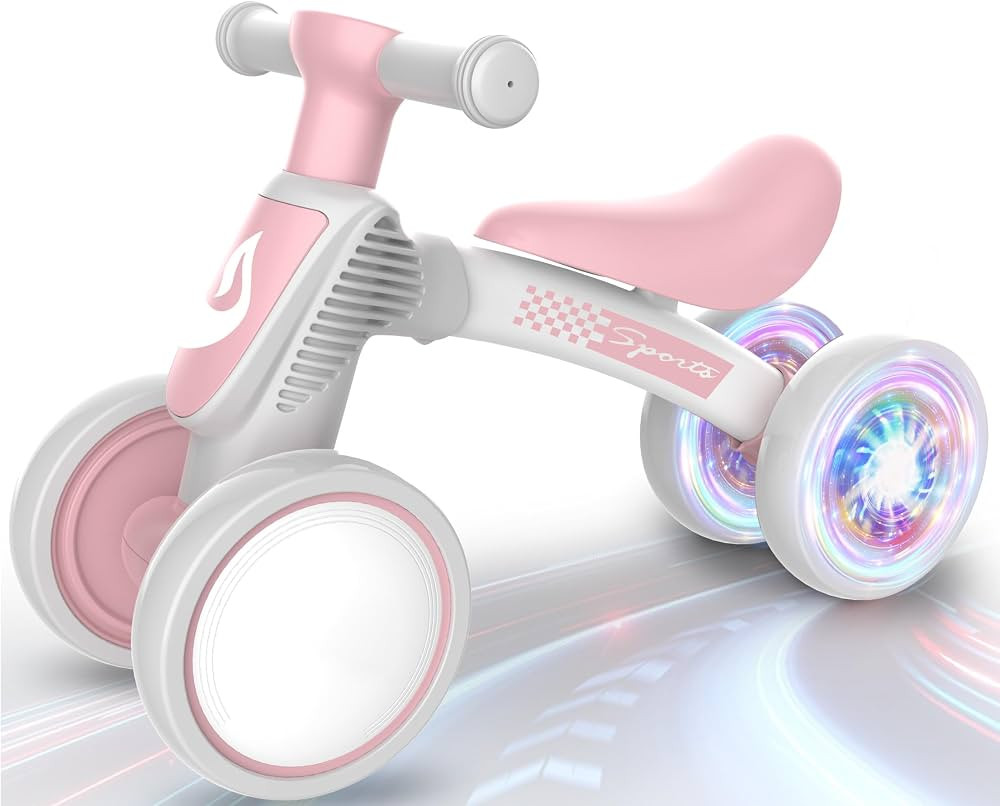 Colorful Lighting Baby Balance Bike Toys for 1 Year Old Girl Gifts, 10-36 Month Toddler Balance B... | Amazon (US)