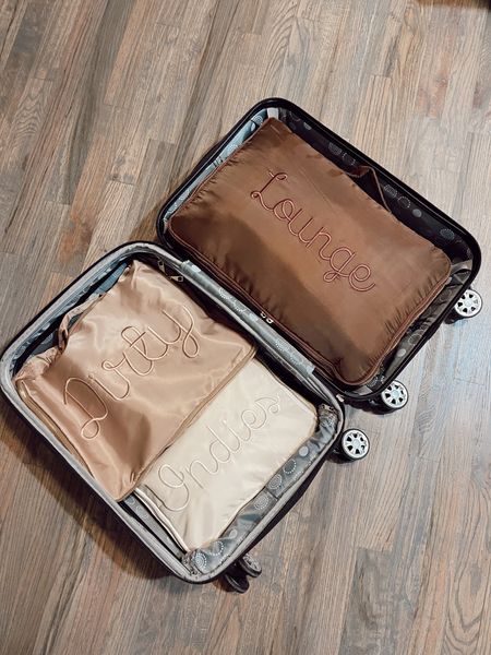 the CUTEST packing cubes!! 🧸🤎🍂

use code AUTIE10 at kenzkustomz.com for 10% off your entire purchase!! 

gifts for her, travel necessities, neutral packing cubes, travel must haves 

#LTKHoliday #LTKGiftGuide #LTKtravel