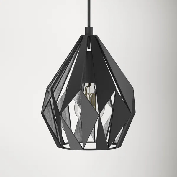 Black/Silver Hendry Dimmable Pendant | Wayfair North America
