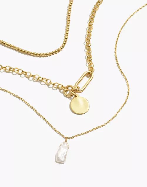 Freshwater Pearl Drop Necklace Set | Madewell