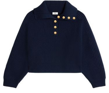 CELINEVareuse sweater in ribbed wool and cashmere | 24S US
