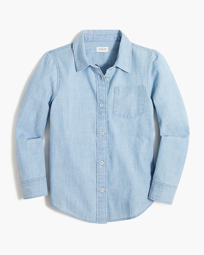 Girls' chambray shirt | J.Crew Factory