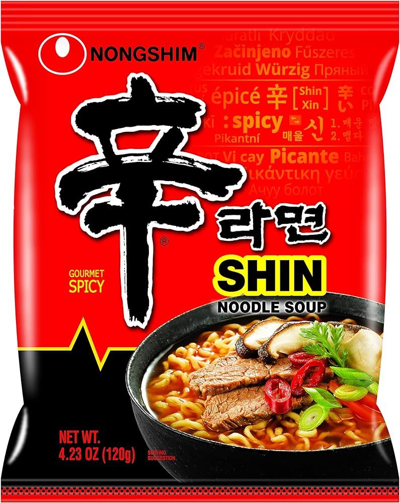 Nongshim Gourmet Spicy Shin Instant Ramen Noodle, 20 Pack, Chunky Vegetables, Premium Microwaveab... | Amazon (US)