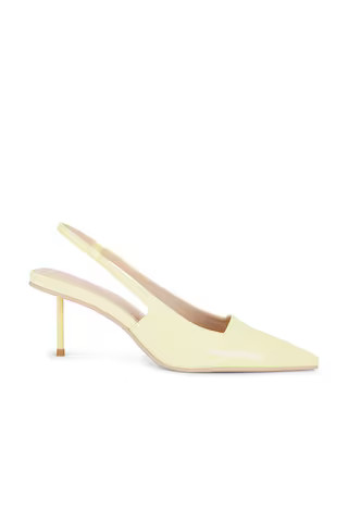 FEMME LA x REVOLVE G55 Kitten Heel in Butter Yellow from Revolve.com | Revolve Clothing (Global)
