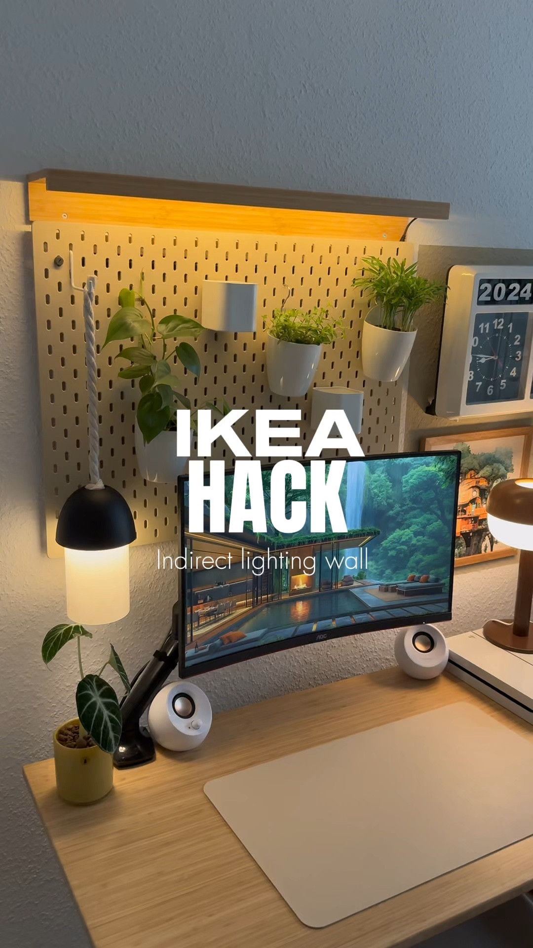 IKEA HACK - indirect lighting wall 💡⚡️