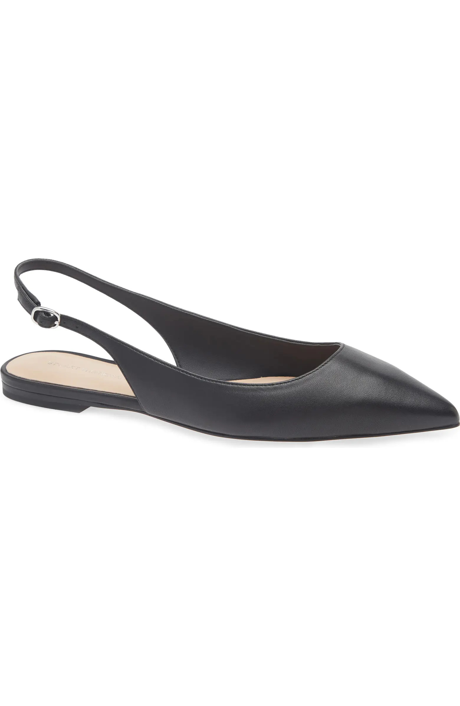 Stuart Weitzman Mara Pointed Toe Slingback Flat (Women) | Nordstromrack | Nordstrom Rack