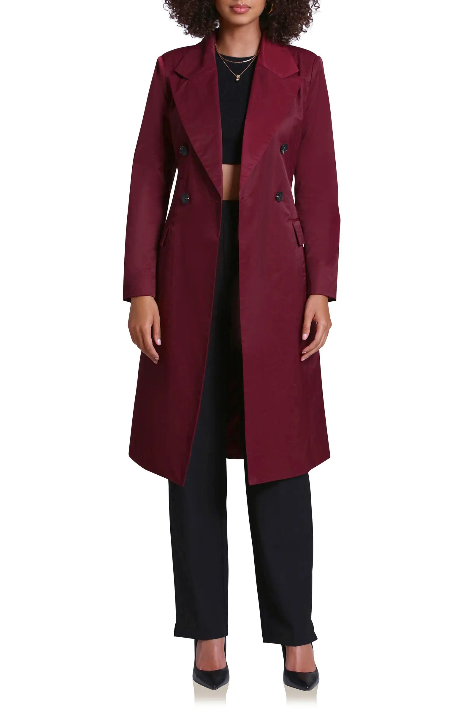 Stretch Cotton Blend Belted Trench Coat | Nordstrom