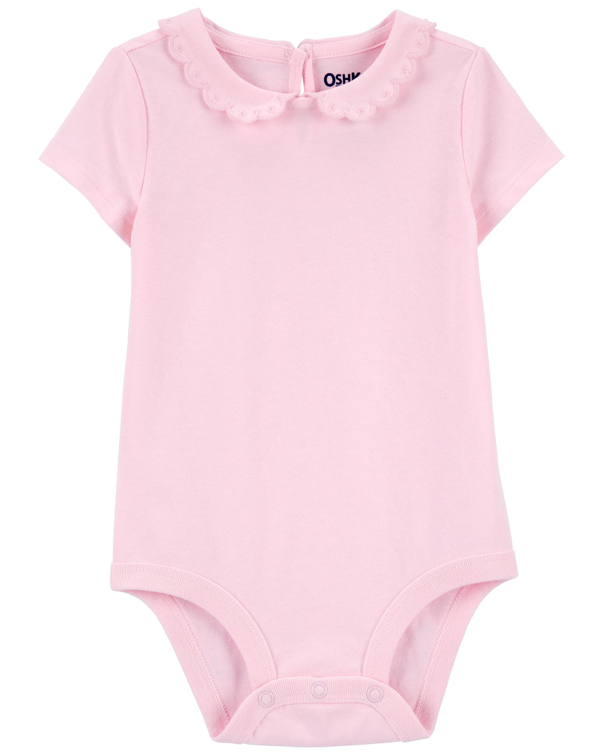 Baby Scalloped Peter Pan Collar Jersey Bodysuit | Carter's