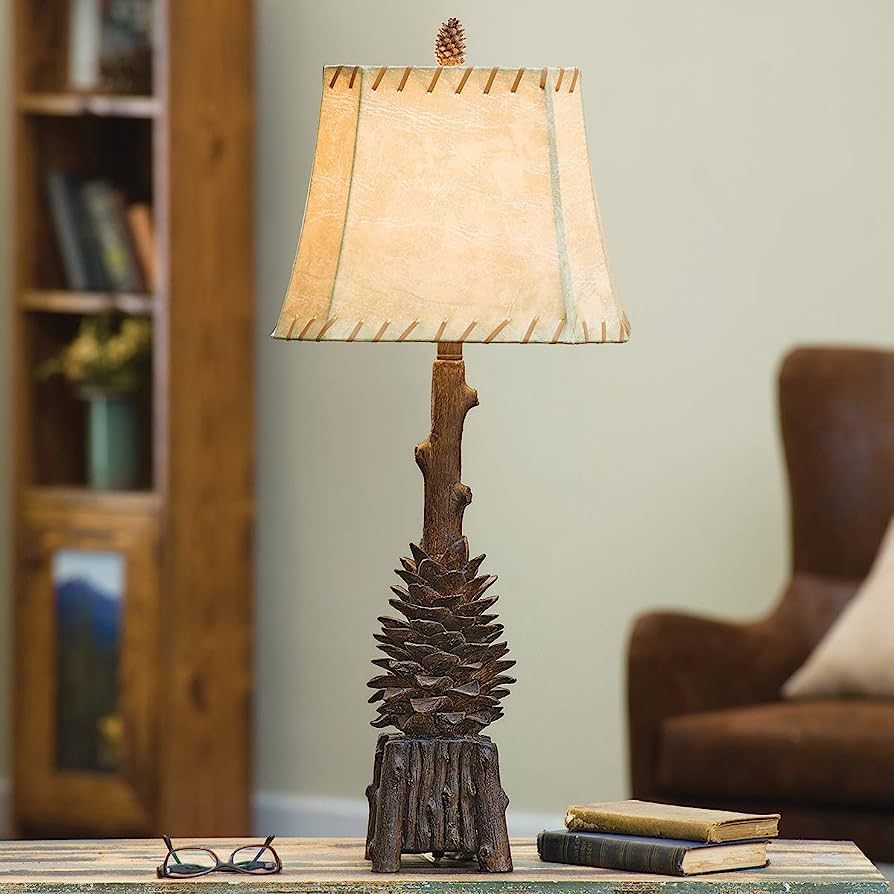 BLACK FOREST DECOR Pinecone Point Table Lamp | Amazon (US)
