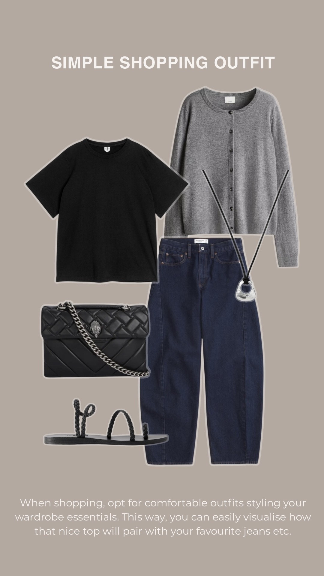 Minimal Shopping outfit 


basic t-shirt - barrel leg jeans - Abercrombie & fitch - Ancient Greek sandals - summer outfit uk - cashmere cardigan - H&M - Arket - wardrobe staples - basics - capsule wardrobe stylist - minimal timeless style 

#LTKsummer #LTKstyletip #LTKuk