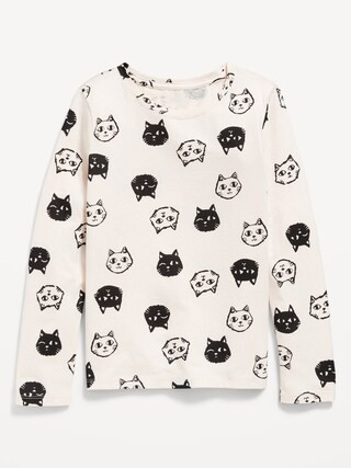 Softest Printed Long-Sleeve T-Shirt for Girls | Old Navy (US)