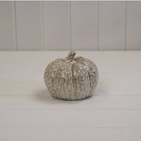 KDMD Beige Cosy Mottle Ceramic Pumpkin Decoration | Debenhams UK