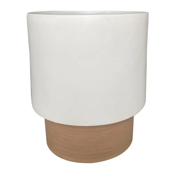 Better Homes & Gardens 12" x 12" x 13.4" Laurie White Resin Planter - Walmart.com | Walmart (US)