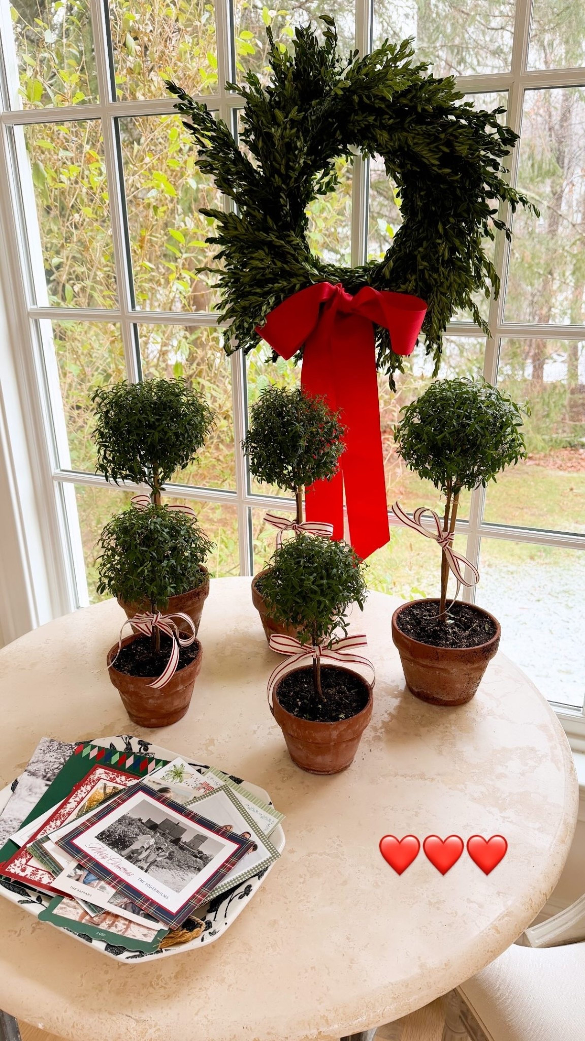 Mini myrtle topiaries from Terrain 🌱❤️ Christmas decor, plants. 

#LTKHoliday #LTKSeasonal #LTKHome