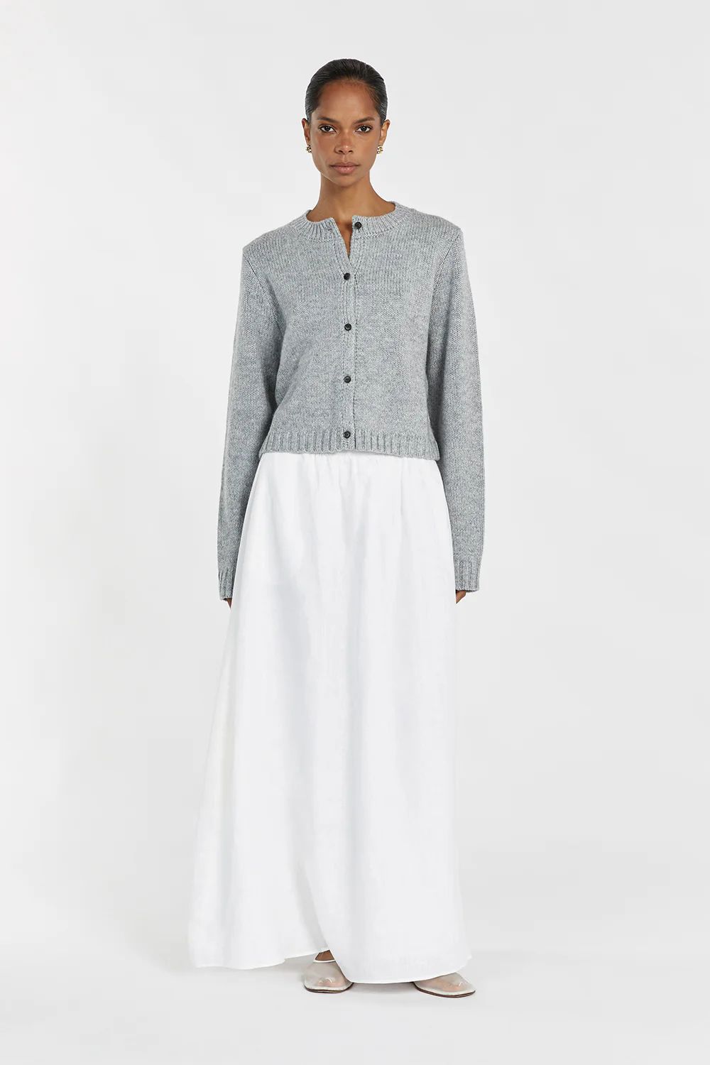 FOSTER SILVER MARLE KNIT CARDIGAN | DISSH