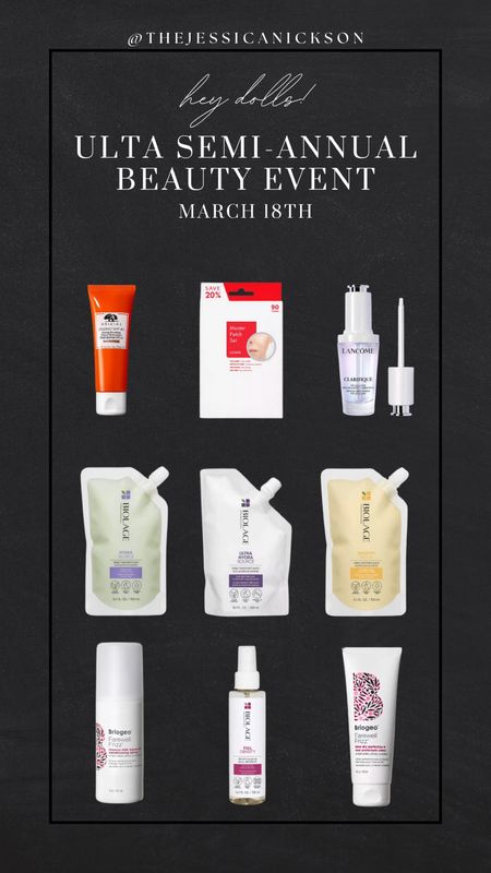 My picks for the Ulta Semi Annual Beauty sale event for March 18! These picks are 50% off for 1 day! 🥳😇🩷

#LTKbeauty #LTKsalealert #LTKfindsunder50