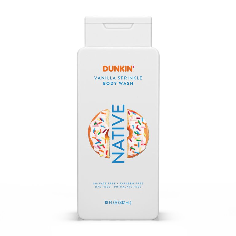 Native Dunkin' Body Wash for Women and Men, Vanilla Sprinkle, 18 oz | Walmart (US)