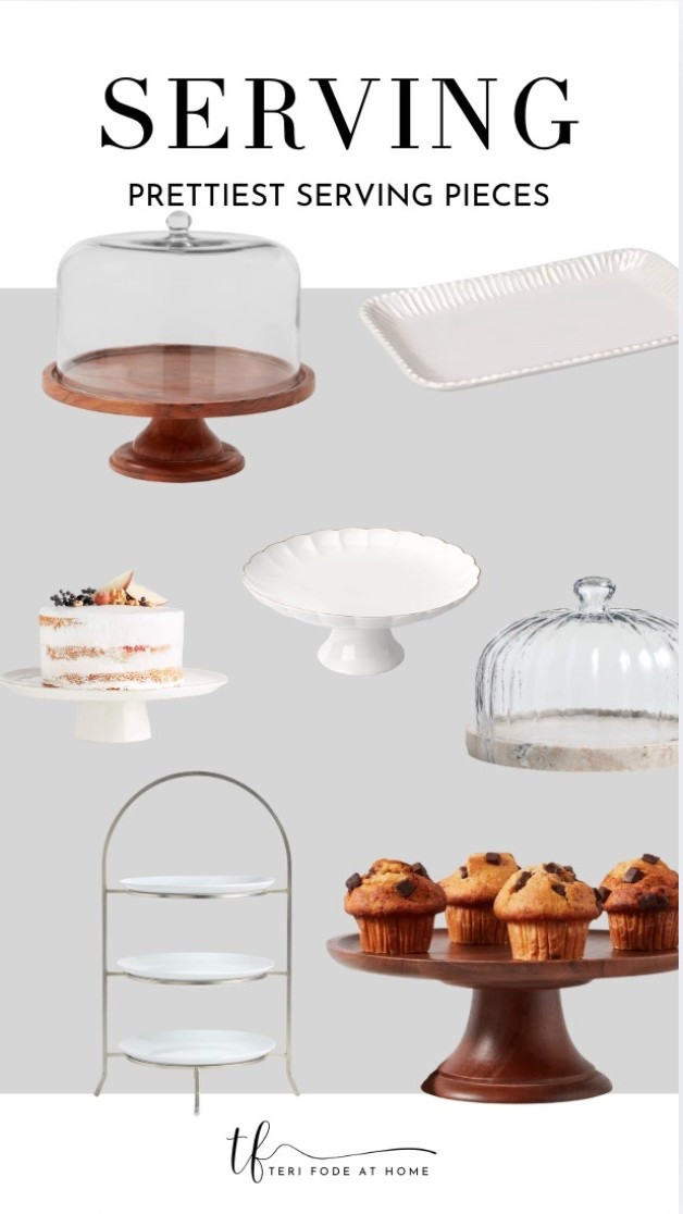 A collection of elevated serving pieces designed to beautifully present desserts, pastries, and appetizers, turning simple food into a styled moment for any gathering; serving pieces, cake stands, dessert stands, tiered tray, serving platters, entertaining essentials, hosting essentials, dessert display, appetizer serving ideas, modern hostess, table styling, entertaining at home, kitchen servingware, hosting ideas, elegant serving dishes

#LTKfoodie #LTKHome