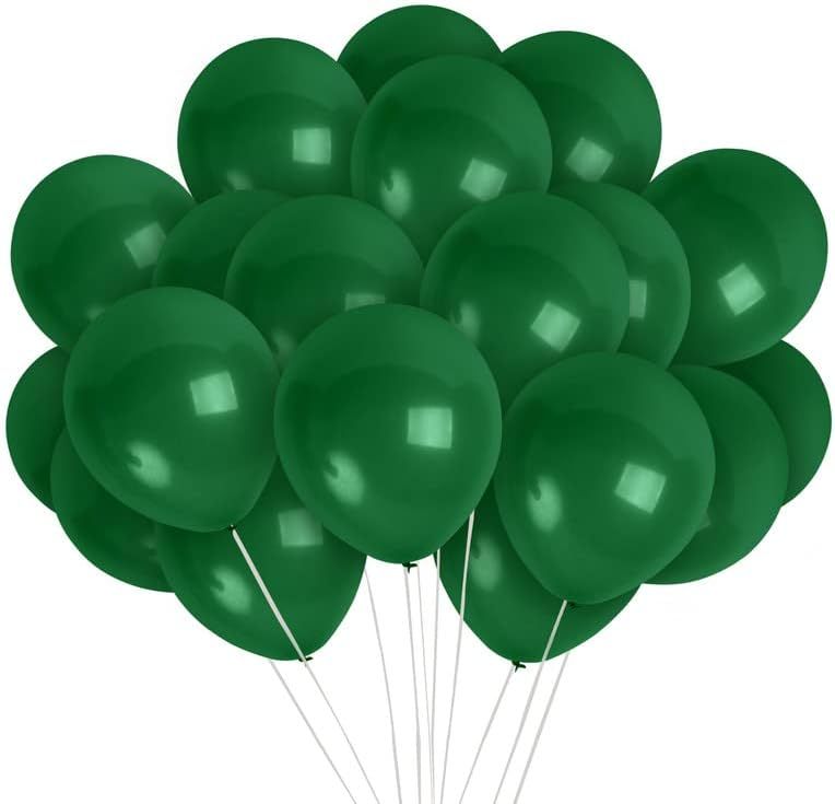 PartyWoo Pearl Hunter Green Balloons, 50 pcs 12 Inch Latex Balloons, Party Balloons for Party Decora | Amazon (US)