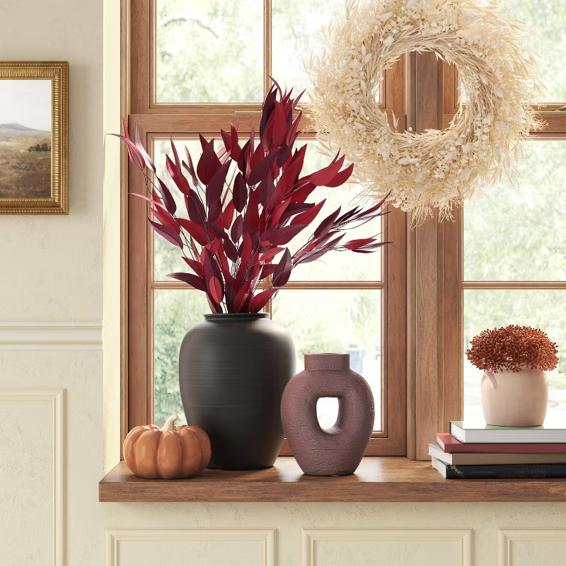 Dried Grass Preserved Wreath Off White - Threshold™ | Target