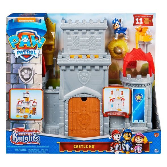 PAW Patrol: Rescue Knights Castle HQ Playset with Chase and Mini Dragon Draco Action Figures | Target