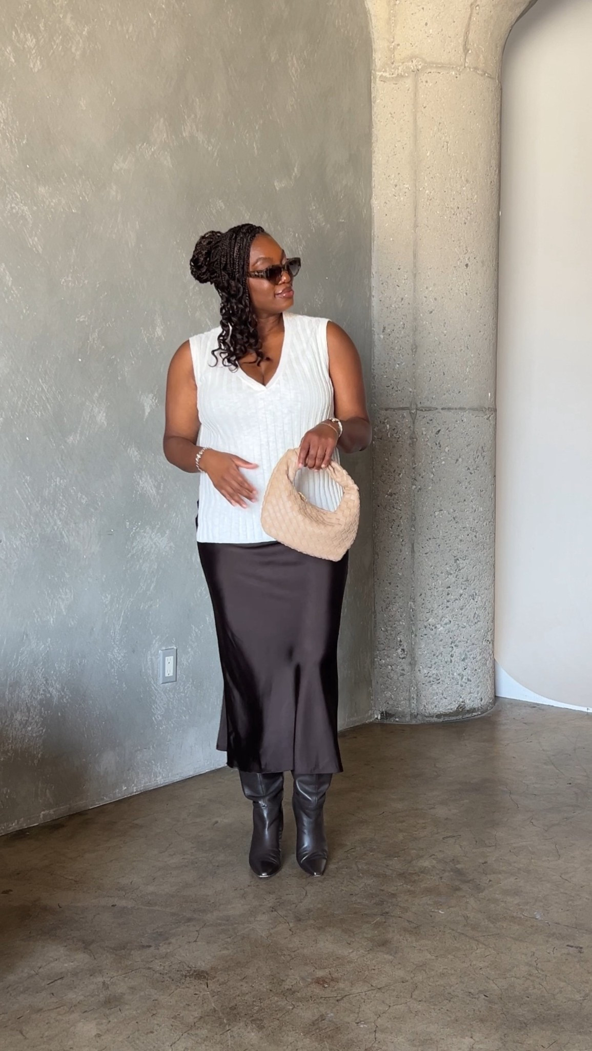 Love a satin skirt for the fall season! Paired with a sleeveless lightweight knit sweater for the fall vibes 

#LTKFindsUnder100 #LTKStyleTip #LTKSeasonal