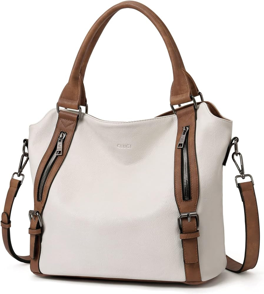 CLUCI Purses for Women, Large Hobo Bags, Multiple Pockets Tote Handbags, Water Repellent Shoulder... | Amazon (US)