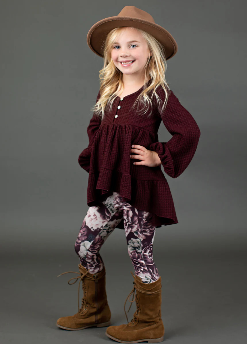 Ola Top in Plum | Joyfolie