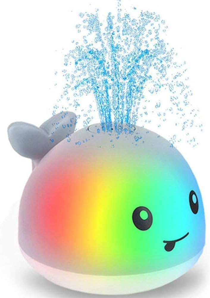 ZHENDUO Baby Bath Toys, Light Up Bath Toys Spray Water Bath Toy, Sprinkler Bathtub Toys for Toddl... | Amazon (US)
