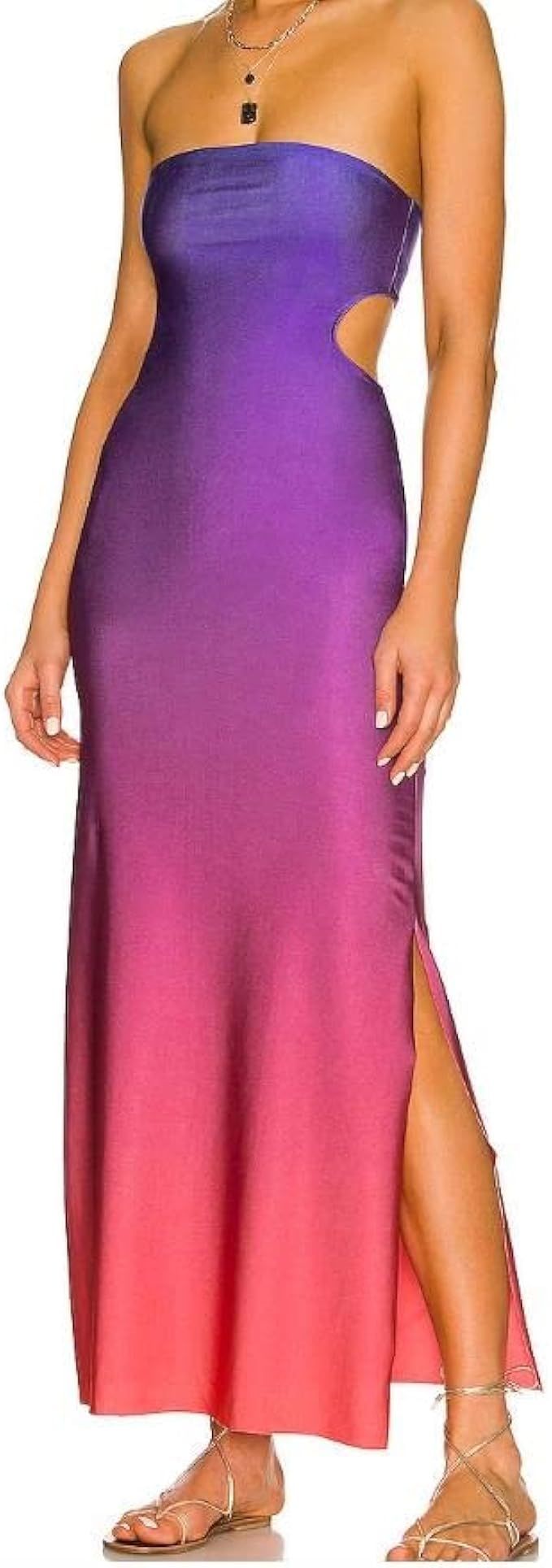 Vestido largo bohemio floral para mujer, vestido largo con tirantes delgados Y2K, vestido largo c... | Amazon (US)