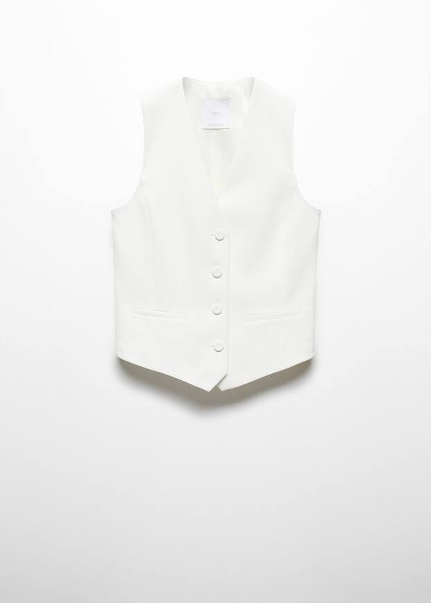 Suit vest with buttons -  Women | Mango USA | MANGO (US)